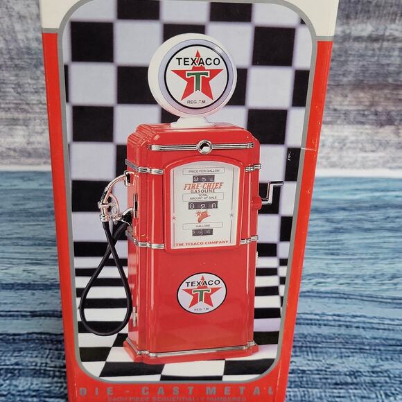 Vintage 1997 Texaco battery operated coin bank diecast fuel pump tested works - Picture 2 of 13